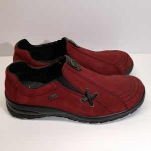 Rieker deep red Suede shoes EU39